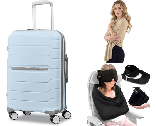 The Stress-Free Carry-On: Essentials for Traveling Light cover photo collage