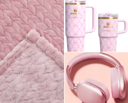 Life is better in pink cover photo collage