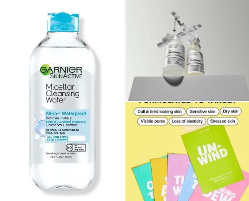 Skincare cover photo collage
