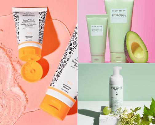 Face washes/cleansers cover photo collage