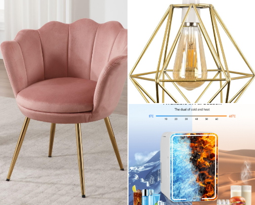 Salon Interior cover photo collage