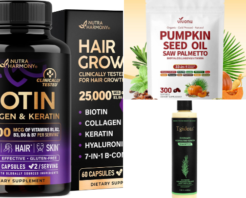 Best Hair Growth Supplements & Shampoos cover photo collage