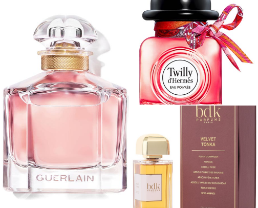 My most complimented perfumes cover photo collage