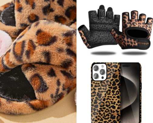 Cheetah print cover photo collage