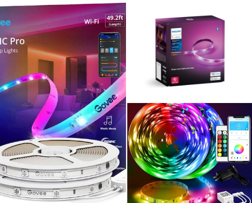 Affordable led lights that transforms your room.✨ cover photo collage