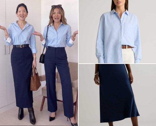 navy blue + sky blue = sophisticated cover photo collage