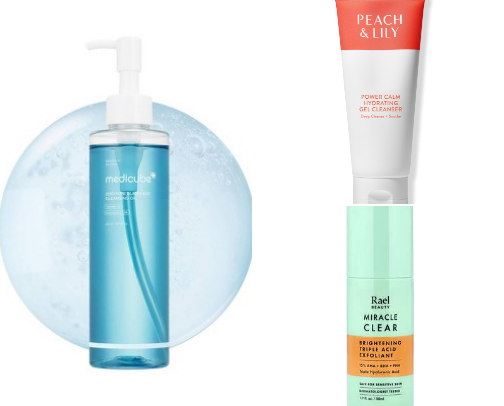 Glowing up : my skin care favs cover photo collage