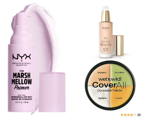 Acne friendly makeup cover photo collage