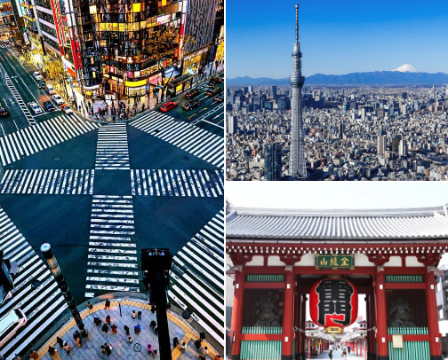 Best Tokyo Areas for First-Time Visitors ✈️ cover photo collage