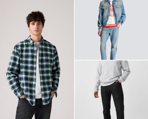 Men's jeans today cover photo collage