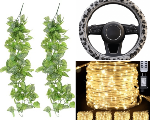 whimsy car decor 🚘🍃🪩 cover photo collage
