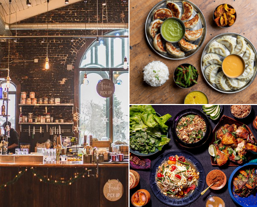 Metro Detroit’s Best Dog-Friendly Restaurants & Bars cover photo collage