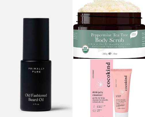 Actually 'clean' men's skincare & haircare cover photo collage