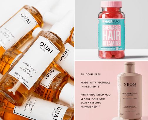 Premium hair care 🧖🏽‍♀️ cover photo collage