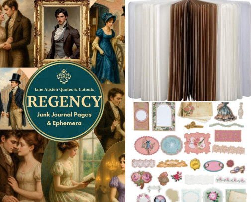 Junk Journaling/Creative Scrapbooking/Vintage Ephemera/Nostalgic Wallpaper/Fun Paper Crafts for adults/millennials cover photo collage