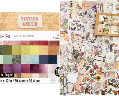 Screen free creativity for your sanity! 
Junk Journaling/Collage Art/Scrapbooking/Nostalgic, Paper Crafts for Millennials and Zillennials! cover photo collage