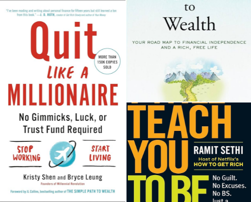 FIRE starter pack: books, podcasts, and resources cover photo collage