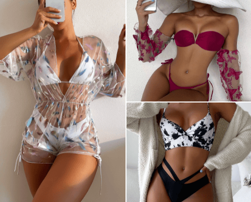 women swimwear 👙 cover photo collage