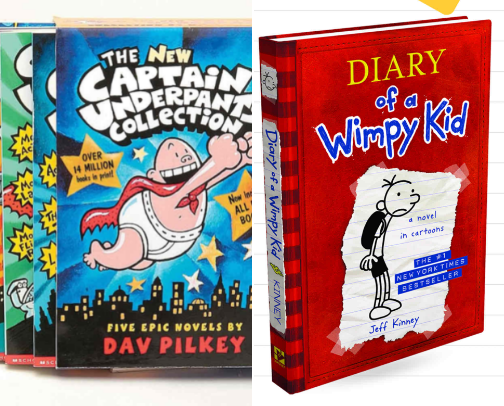 Cool children’s books and comics to read cover photo collage