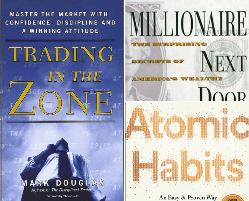 Stock Trading Books cover photo collage
