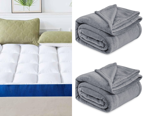 From blankets to mattress toppers and fitted sheets—everything you need to make your home feel extra cozy and comfortable. cover photo collage