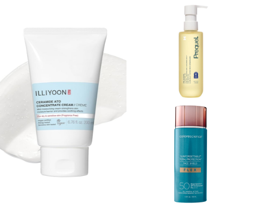 My Morning & Evening Skincare Routines - for my sensitive skin! cover photo collage
