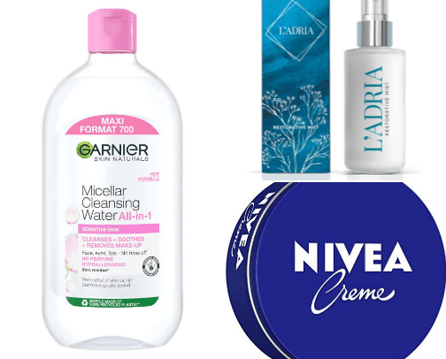 Hair&body products cover photo collage
