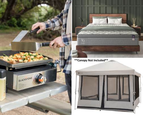 Cozy Camping Essentials cover photo collage