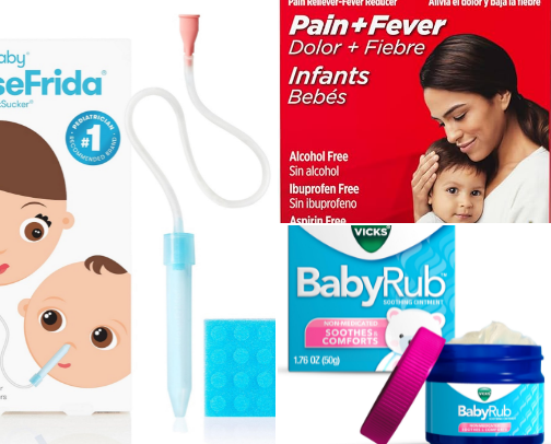 Sick baby essentials cover photo collage