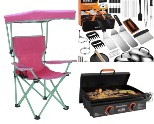 Let's go camping! cover photo collage