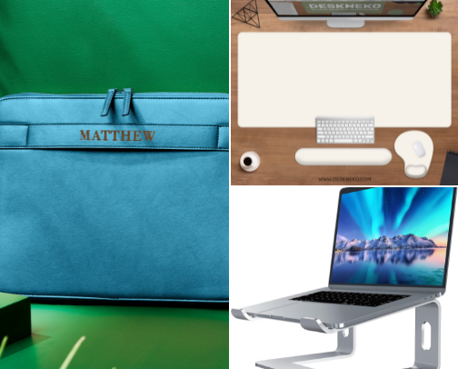 Aesthetic Tech & Desk Accessories cover photo collage