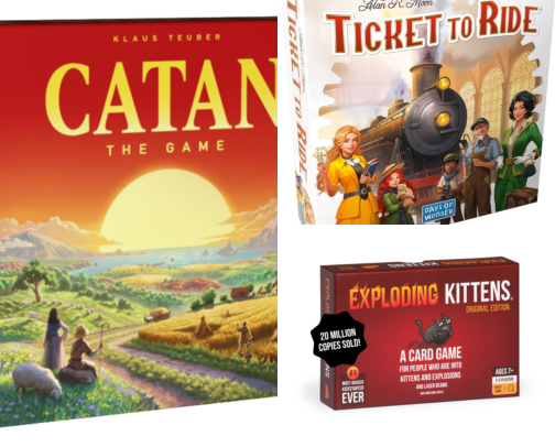 Family Game Night Favourites: Board Games & Card Games for All Ages cover photo collage