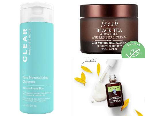 Skincare cover photo collage