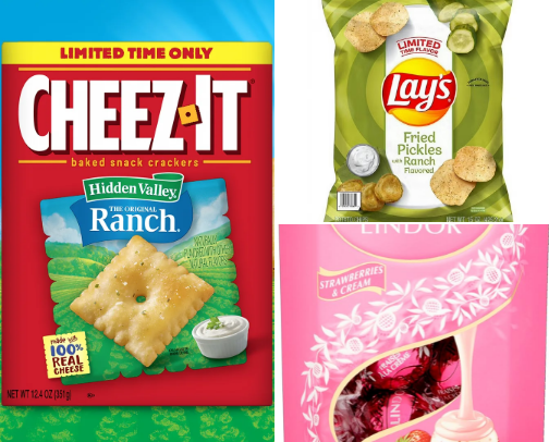 Favorite snacks cover photo collage