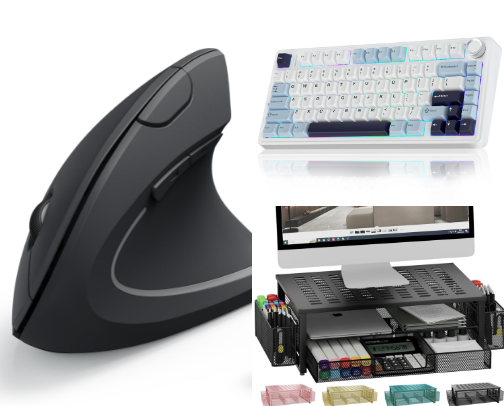 Desk Gadgets and Essentials for a Minimalist and Highly Productive Setup cover photo collage