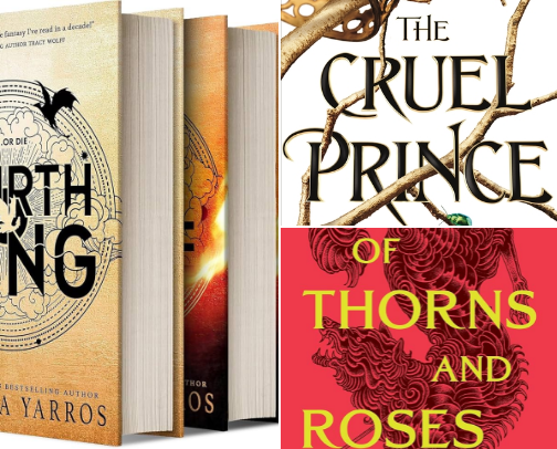 books that had me emotionally unwell (fantasy edition) cover photo collage