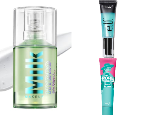 the BEST primers to get your makeup to last cover photo collage