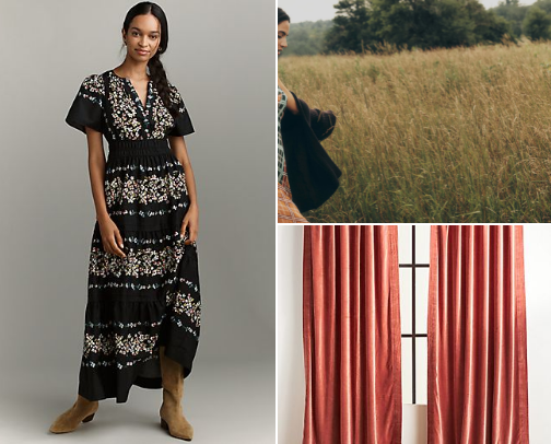 Anthropologie trending items cover photo collage