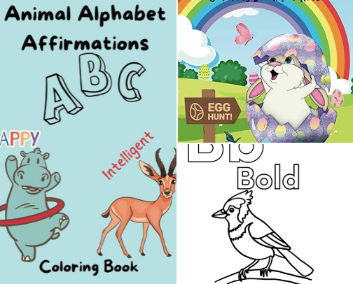 Kids Coloring Books cover photo collage