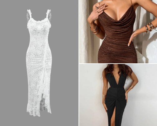 Dresses To Impress For Less cover photo collage