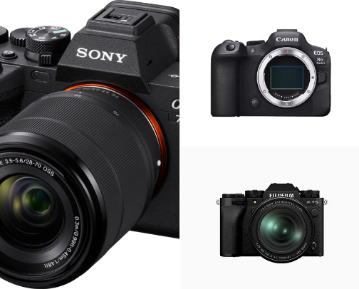 Photography and videography kits cover photo collage