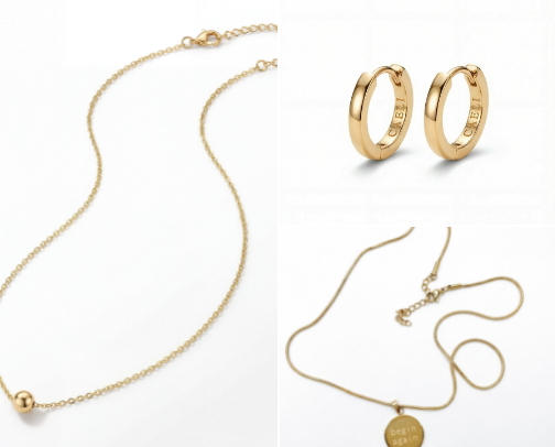 Everyday gold jewelry you never have to take off (14K gold over surgical steel) cover photo collage