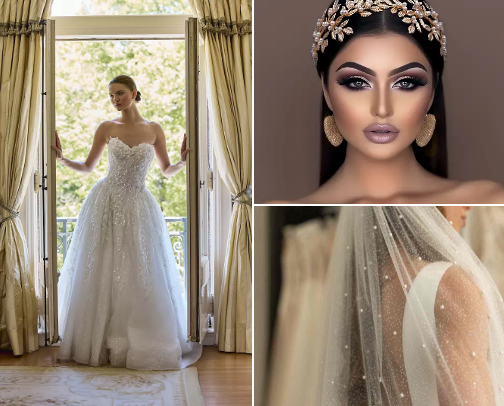 Celestial Elegance Wedding (“Written in the Stars”) cover photo collage