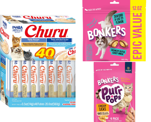 Must have cat treats cover photo collage