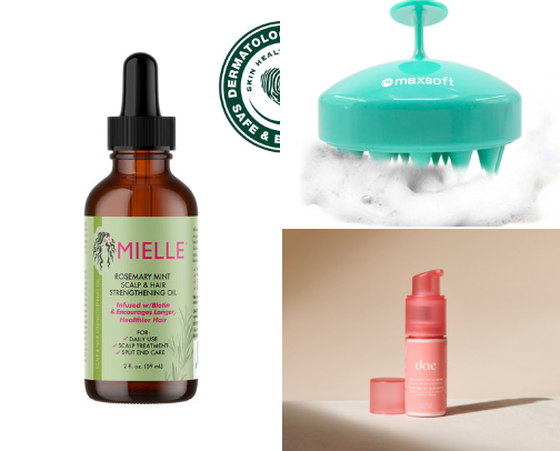 Products you need for hair growth cover photo collage