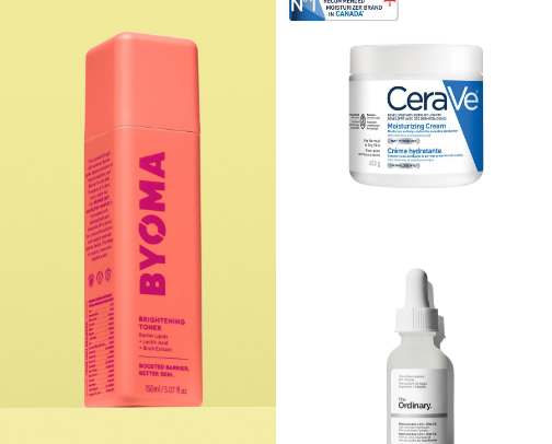 My Fave Skincare Recs🤍 cover photo collage