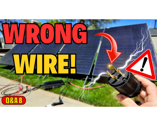 NEVER Hook This Wire Up On 240V Plug-In Solar! - Q&A Vol. 8 cover photo collage