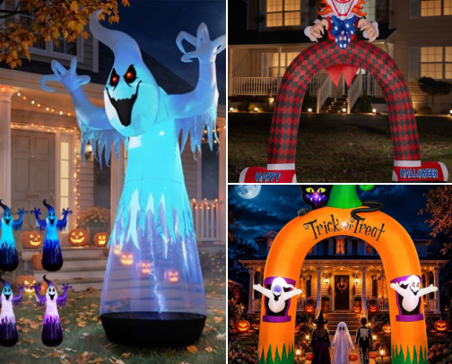 Outdoor Halloween Decorations: Spooky Yard, Porch & Door Ideas cover photo collage