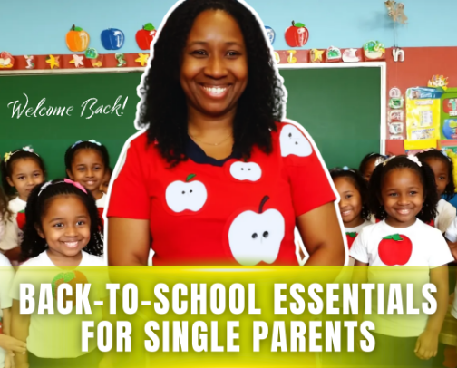 Back To School Supplies for Single Parents cover photo collage