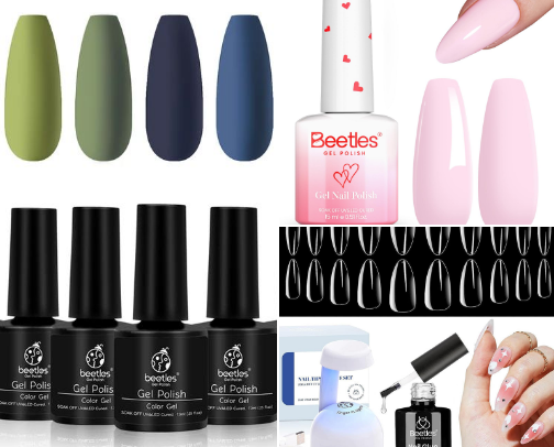 At home nail girly cover photo collage